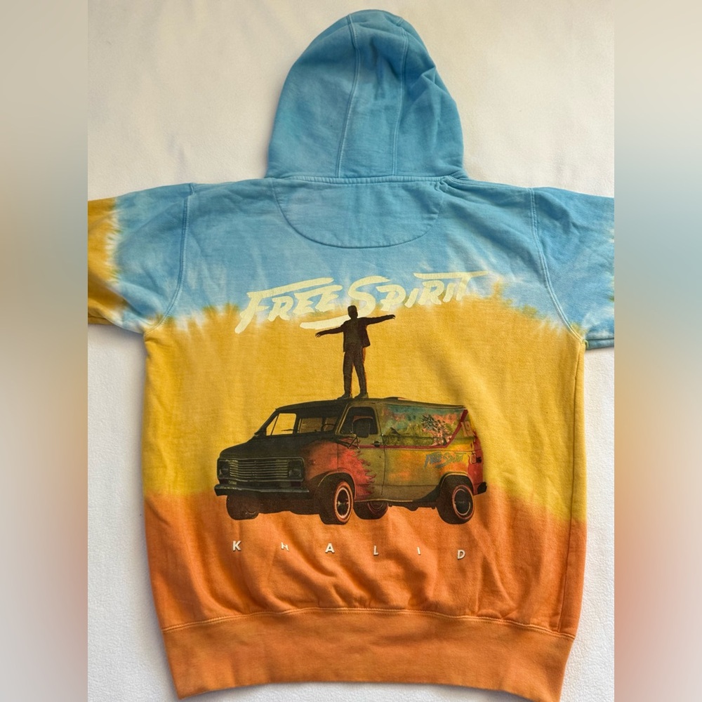 Khalid “Free Spirit” Tie-Dye Hoodie Sweatshirt (Medium)